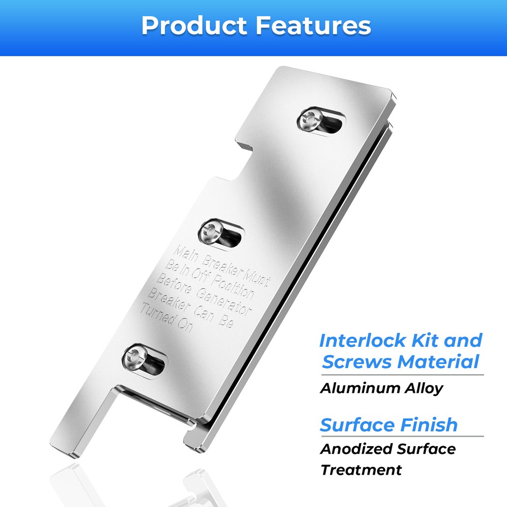 For Square D 200 Amp Panels Generator Interlock Kit Main Panels Vertical