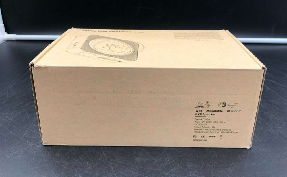 Wall Mountable Bluetooth DVD Player (Blue) - NEW Open Box