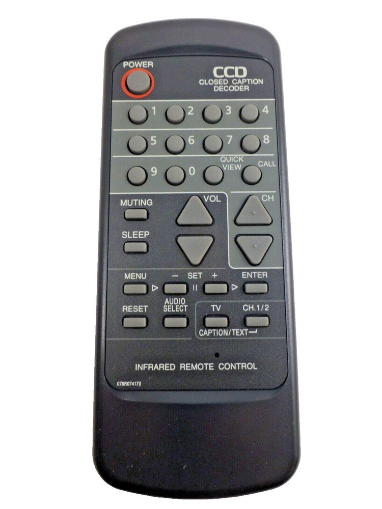 ORION OEM REPLACEMENT TV REMOTE CONTROL PN: 076R074170