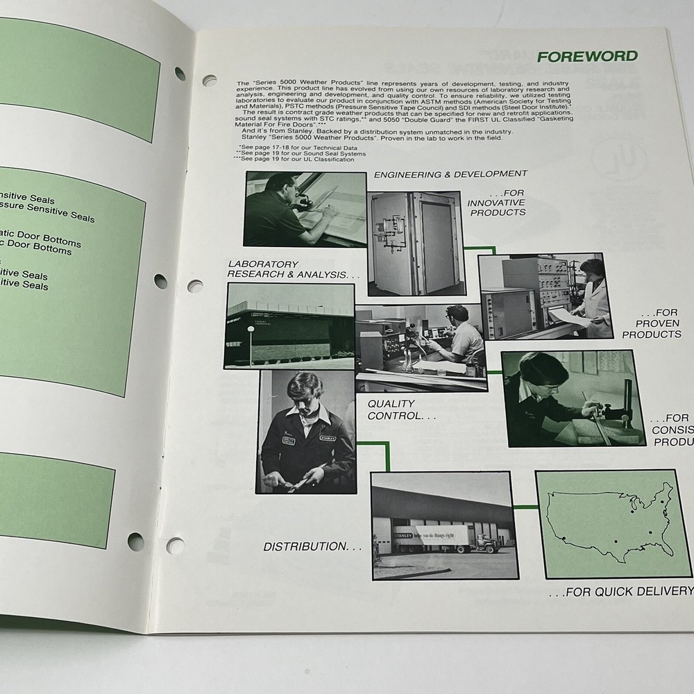 1983 Stanley Tools Hardware Construction Weather Products Series 5000 Catalog