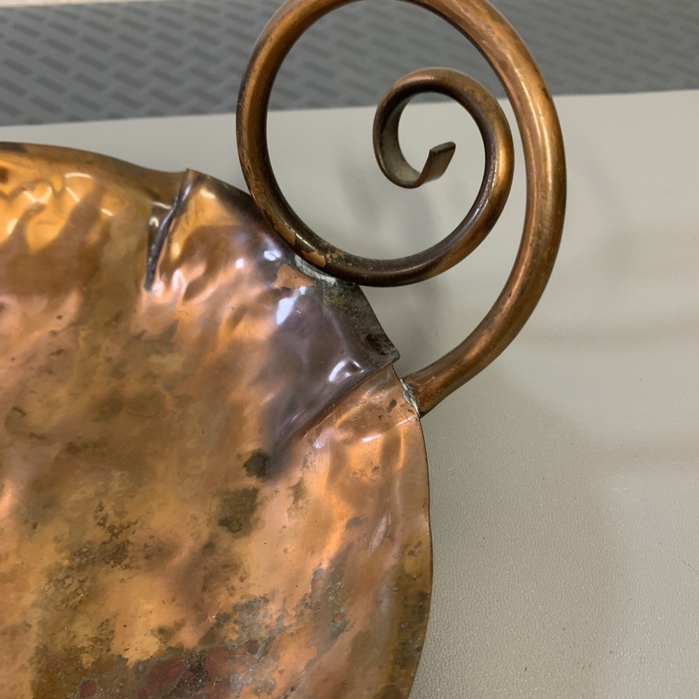 Gregorian Hammered Copper Serving Plate