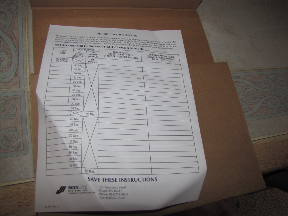 Vintage Industrial Exit Sign nos