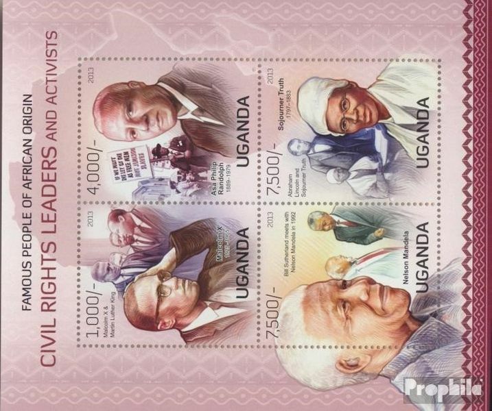 uganda 3070-3073 Sheetlet (complete issue) unmounted mint / never hinged 2013 Bü