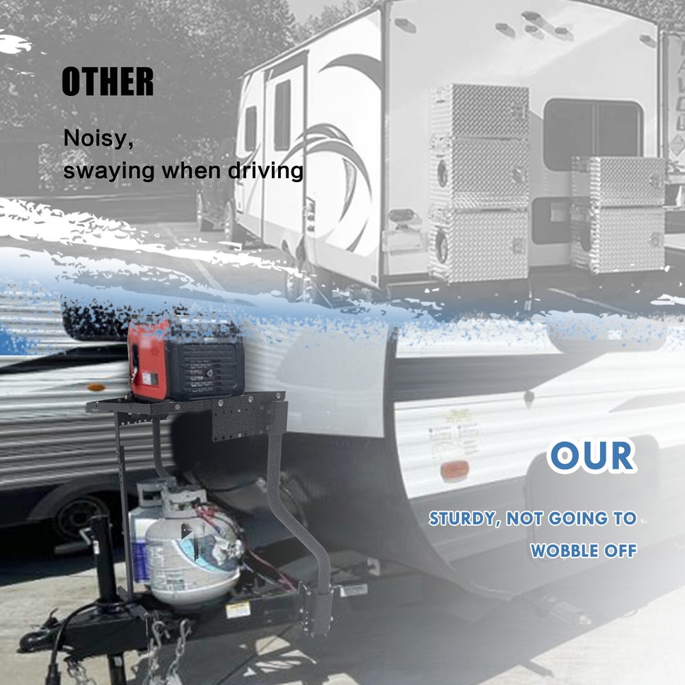 Trailer Tray Carry System CC-255 For "A" Frame Trailers Carry Generator, Cooler