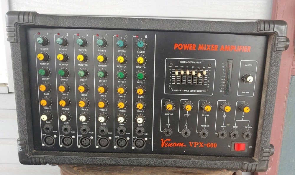 Venom Vpx-600 Power Mixer Amplifier