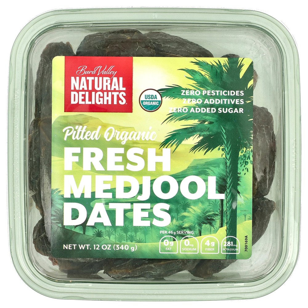 Pitted Organic Fresh Medjool Dates, 12 oz (340 g)