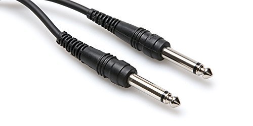 HOSA CPP-101 1/4" PHONE - 1/4" PHONE, 1ft. Molded Cable