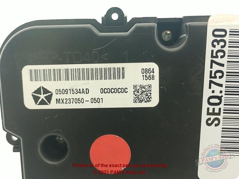 Used A/C Selector Switch fits: 2015 Chrysler 200 automatic temperature control d