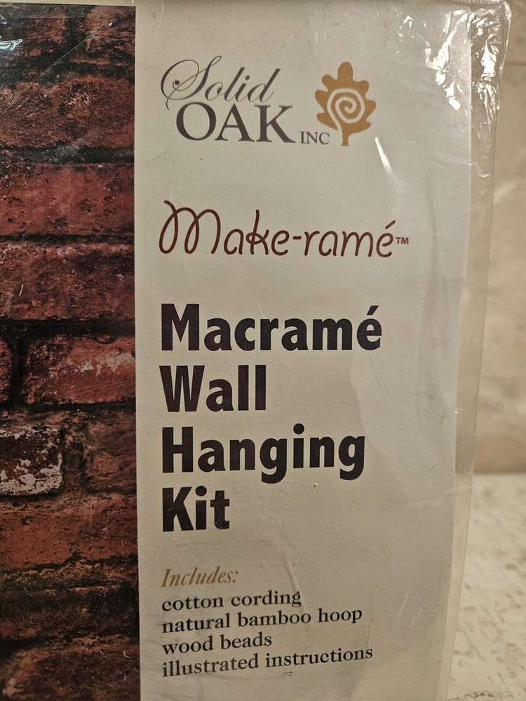 Solid Oak Macrame Wall Hanging Kit-Dragonfly 11.5"×24"