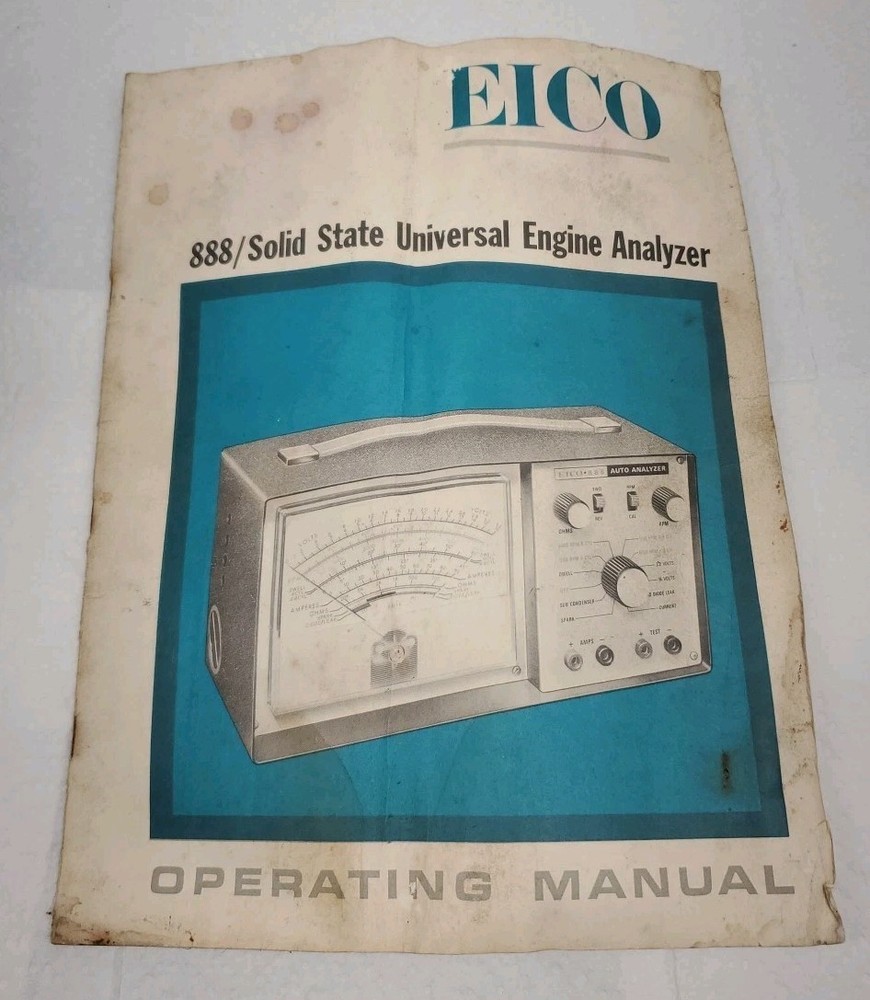 EICO Model 888 Auto Analyzer Engine Analyzer Meter