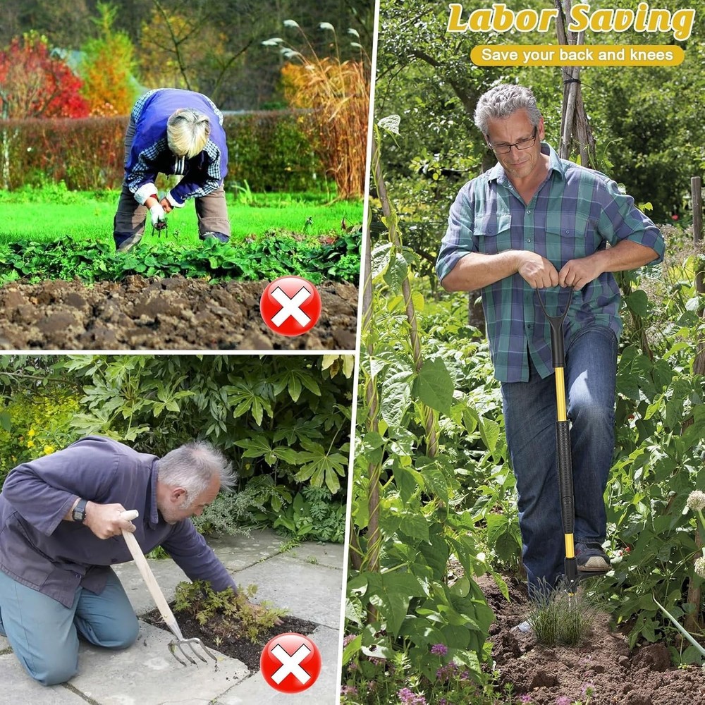 Weeder Puller Tool Stand Up Weed Tool with Long Handle Garden Weed Remover Tool