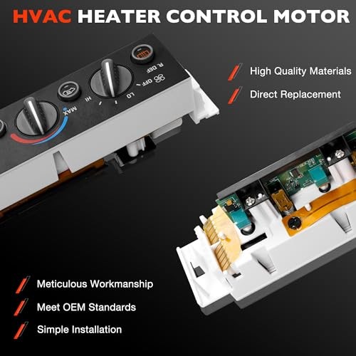 599-006 Front Climate Control Module A/C With Rear Window Defogger Switch