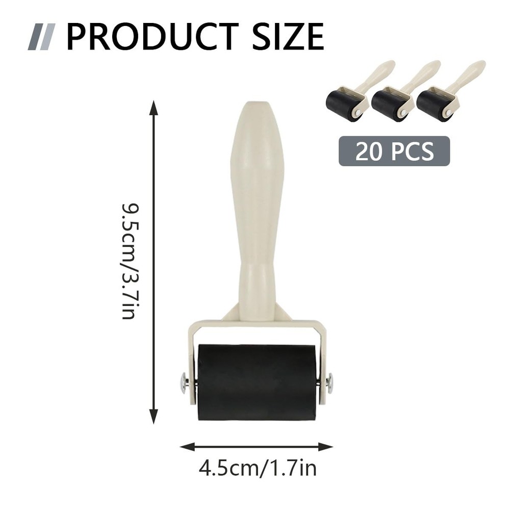20 Pcs Embossing Roller, Craft Roller, Paint Roller, Roller Brush for DIY, Pr...