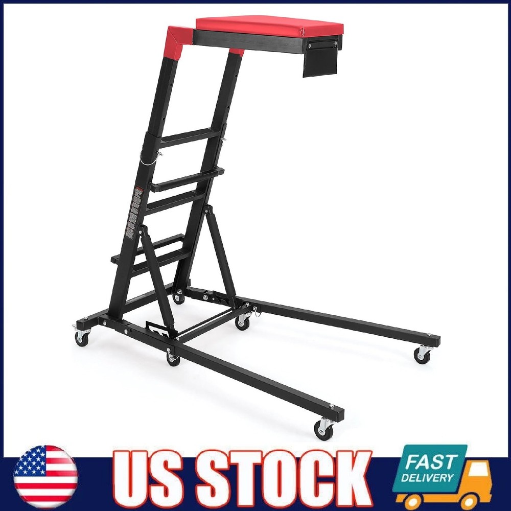 Topside Automotive Engine Creeper ,Adjustable Foldable Creeper with Padded Deck
