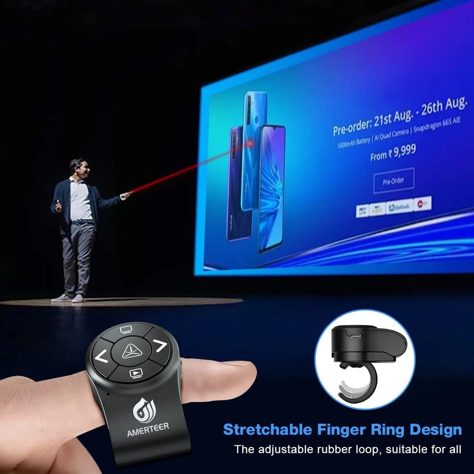 Wireless Presentation clicker for PowerPoint Presentations RF 2.4GH