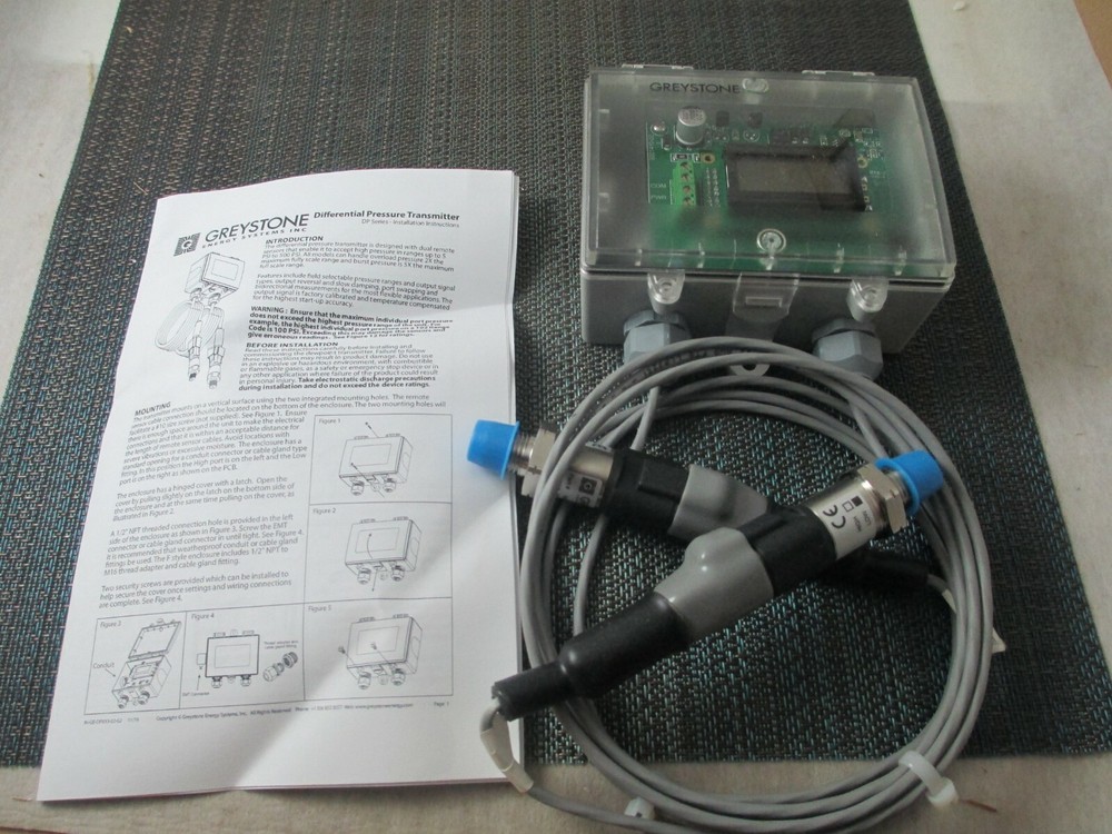 Graystone DPB03S15 Differential Pressure Transmitter NEW!