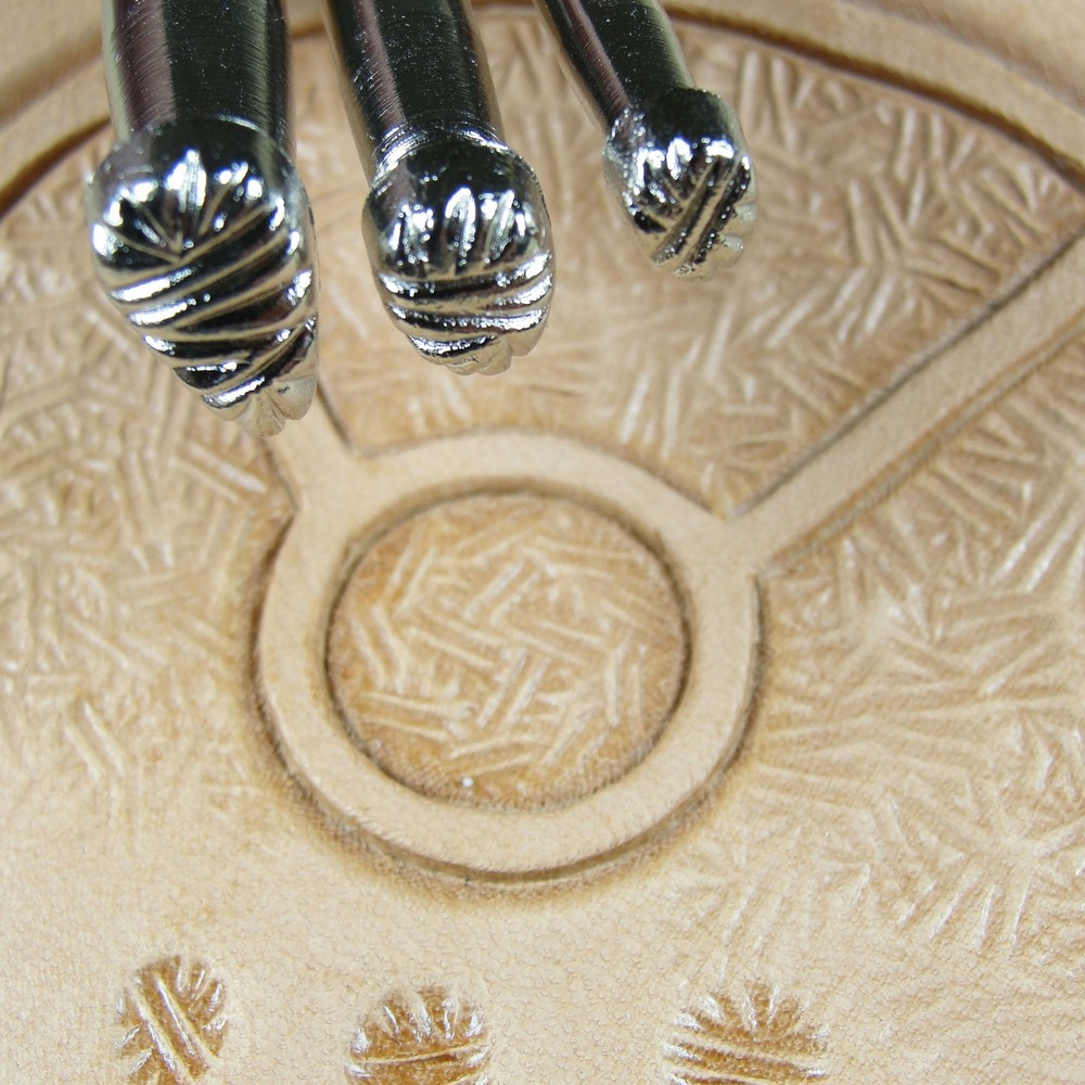 Leather Stamping Tools - 3-Piece Matting Background Stamp Set