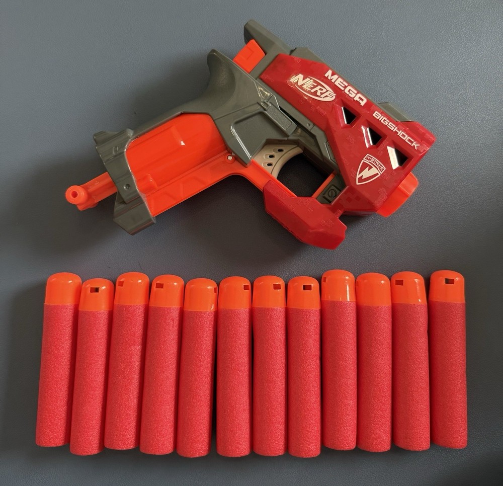 Nerf N-Strike Mega BigShock Blaster Tested Working