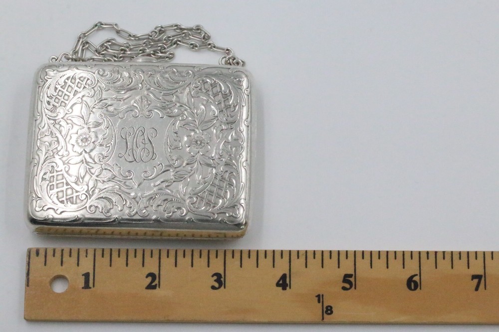 Tiffany & Co. Sterling Silver Compact/Cigarette Case Monogrammed LOS