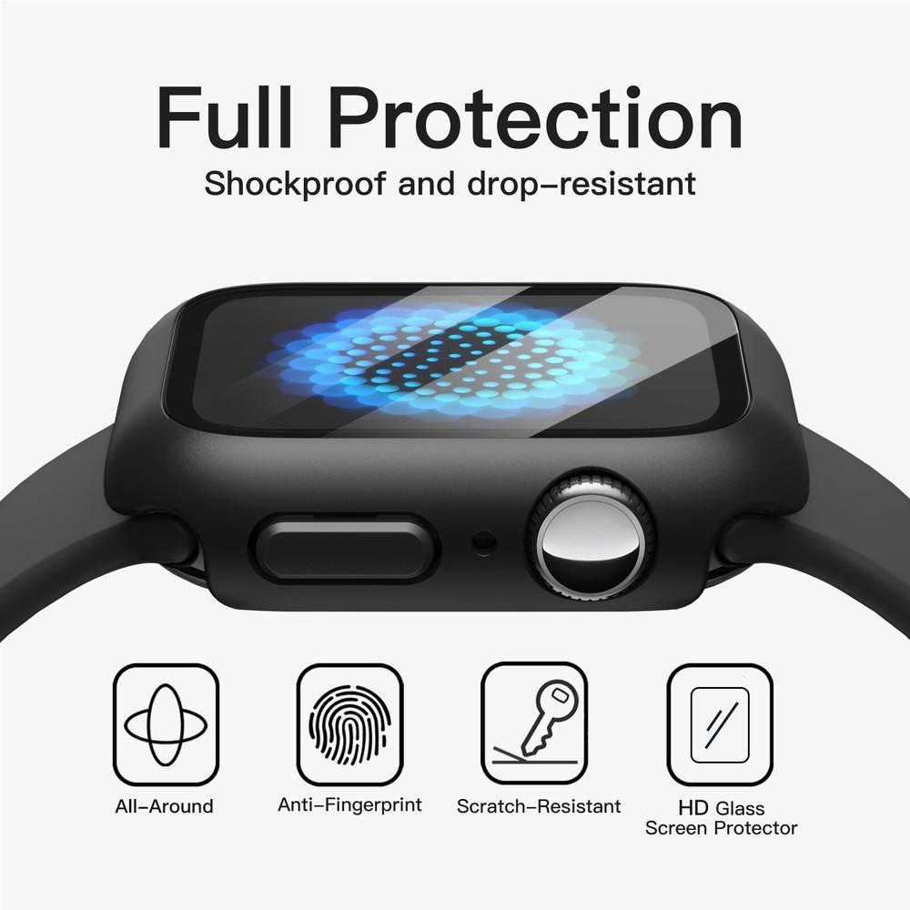 JETech Case with Screen Protector for Apple Watch Series 10 46mm, 2 Pack