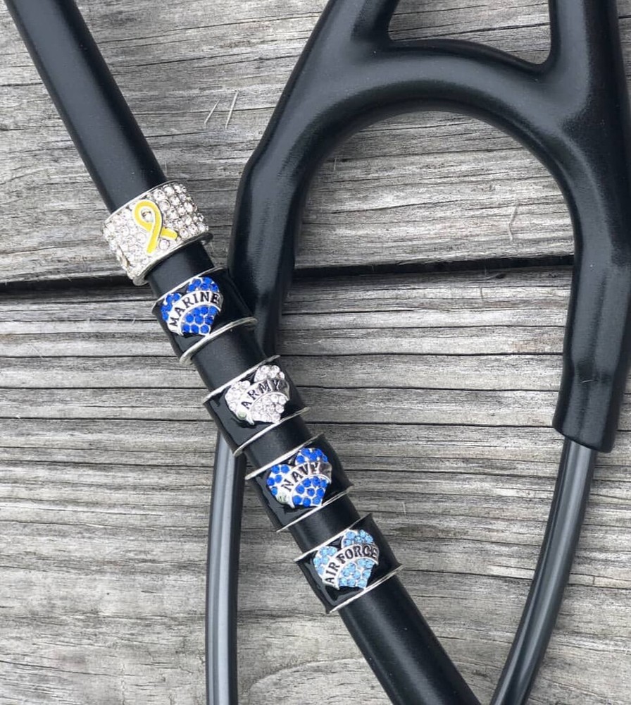 CharMED Stackable Stethoscope Bling Charms | Celebrations