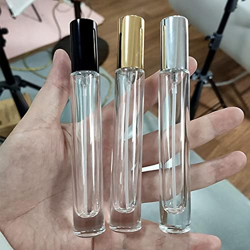 5 Pack 10Ml Glass Perfume Atomizer,Empty Perfume Bottles Mini Spray Bottle Plast