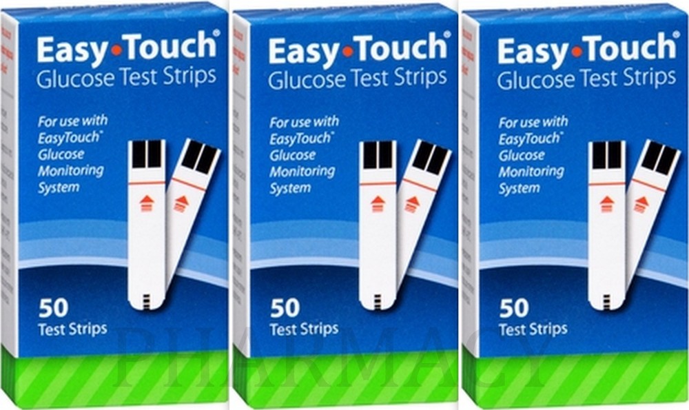 EASY TOUCH Glucose Test Strips 50 EA ( 3 Pack )***