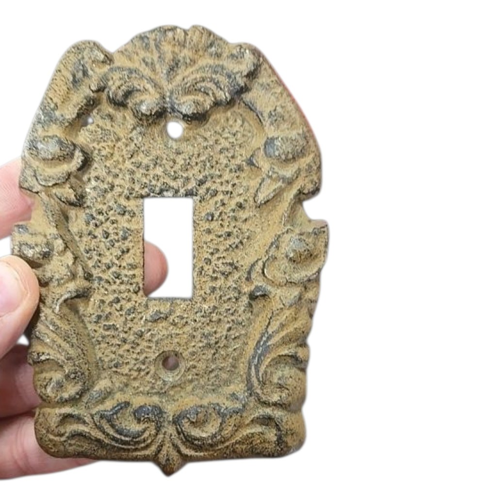 8 Pack Vintage Light Switch Covers Ornate Cast IRON