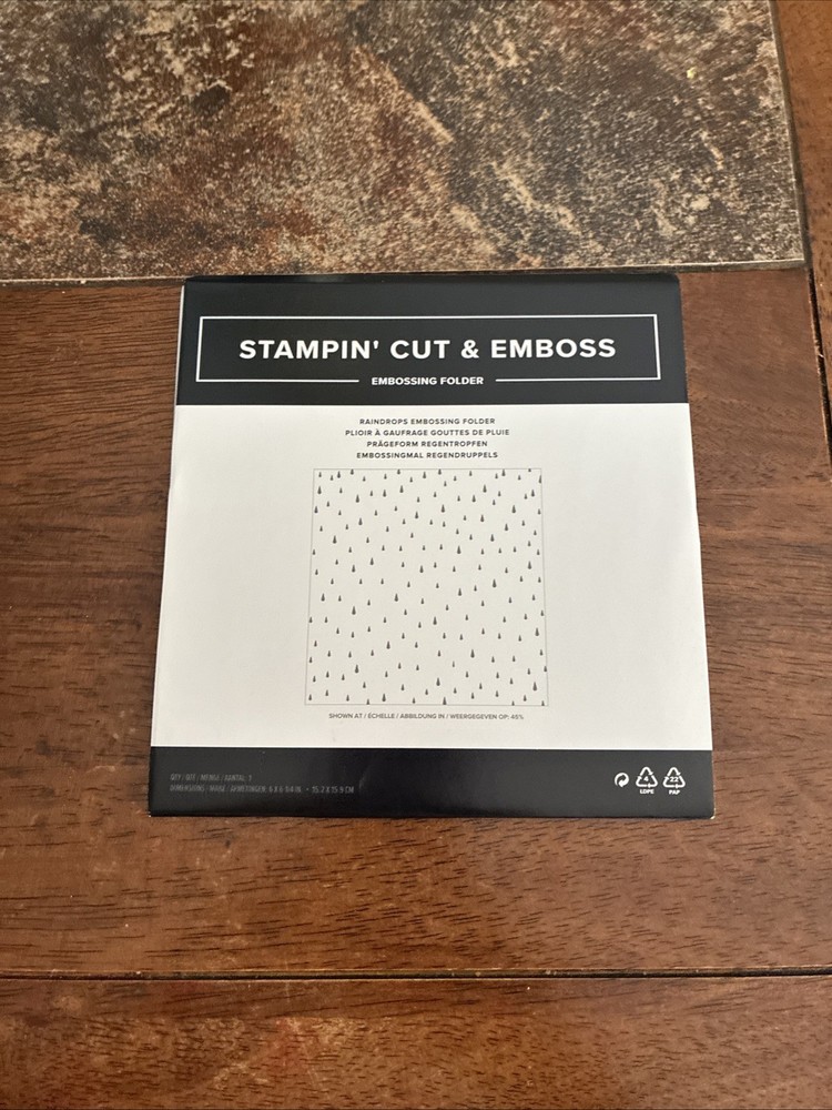 Stampin Up raindrops embossing folder
