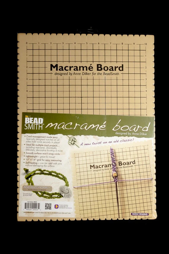 Anne Dilker MACRAME Board & Accessories~ 2 Sizes Available Durable Foam Notched