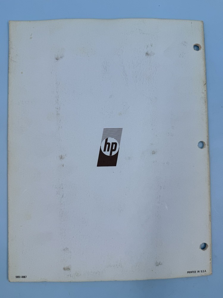 HEWLETT PACKARD 1965 Cable Testing w/ Time Domain Reflectometry Application Note