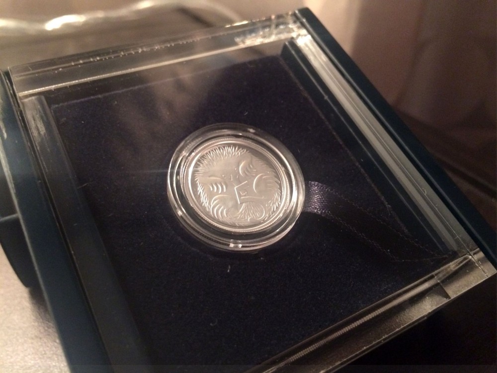2014 Australia 5 cent Echidna by Devlin Fine Silver Proof coin in RAM Package