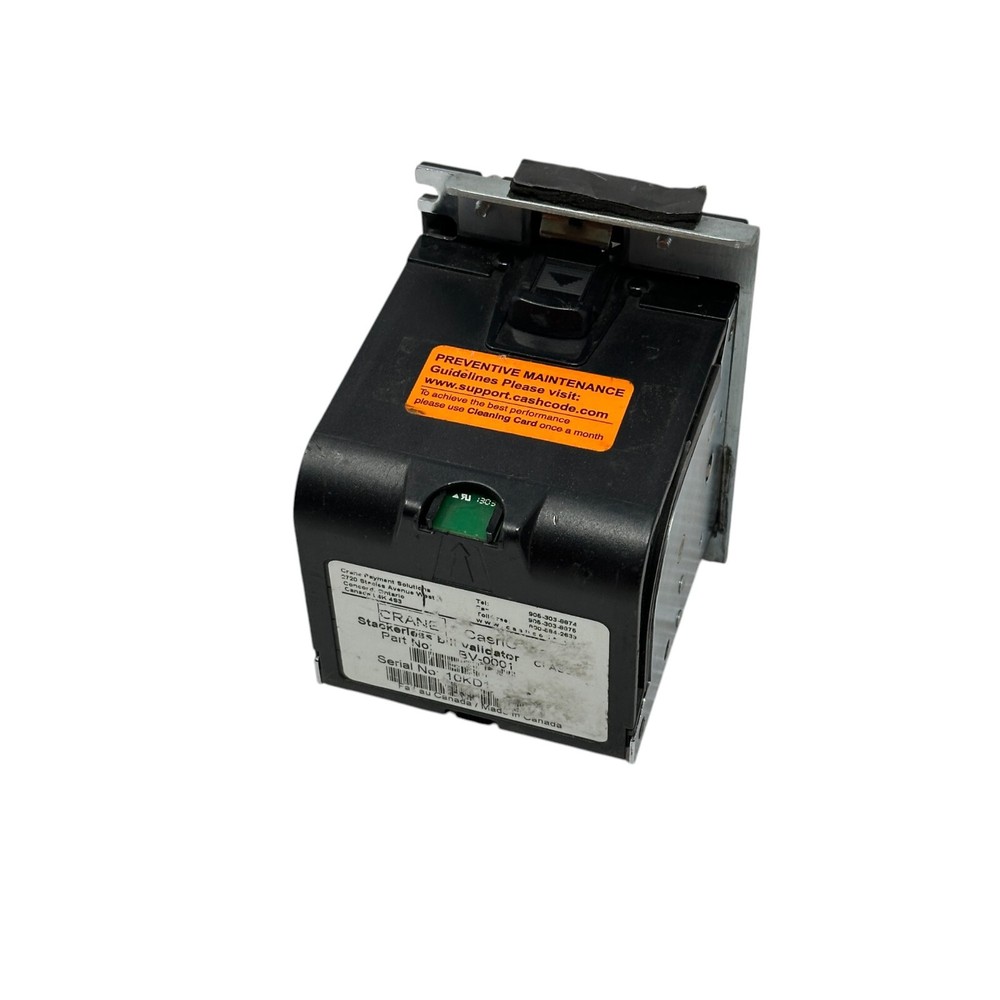Crane CashCode BV-0001 Stackerless Bill Validator – Genfare Farebox 82455