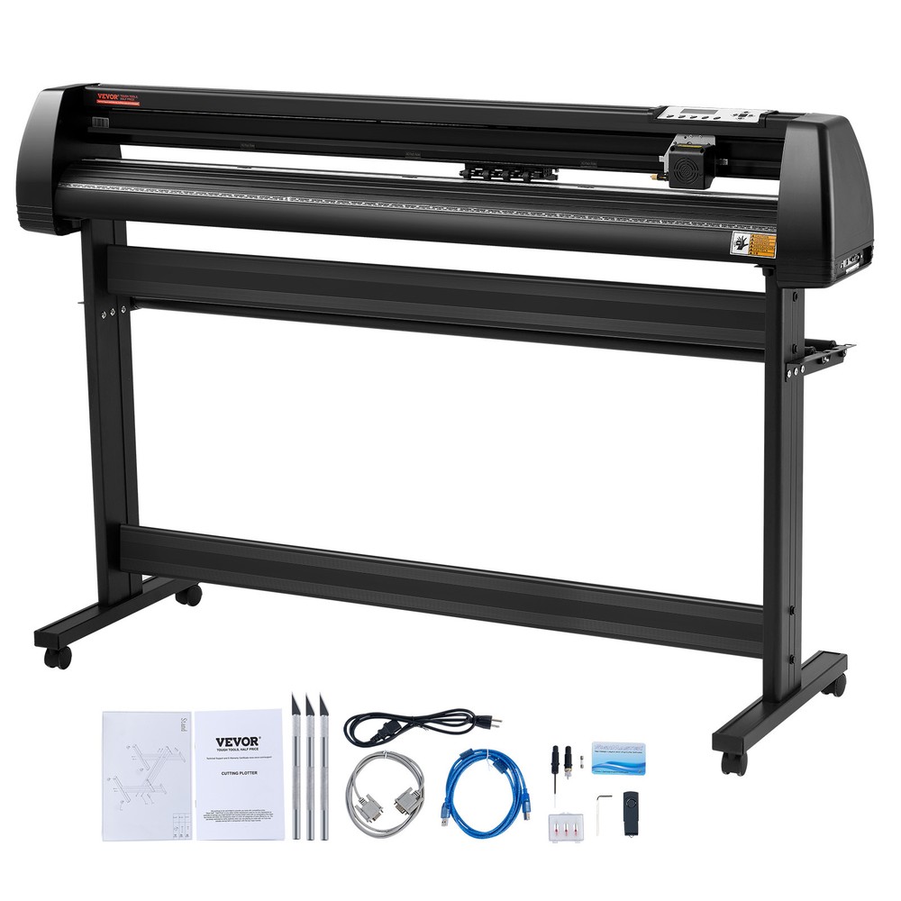 VEVOR 53" Vinyl Cutter/Plotter Sign Cutting Machine Software 3 Blades LCD Screen