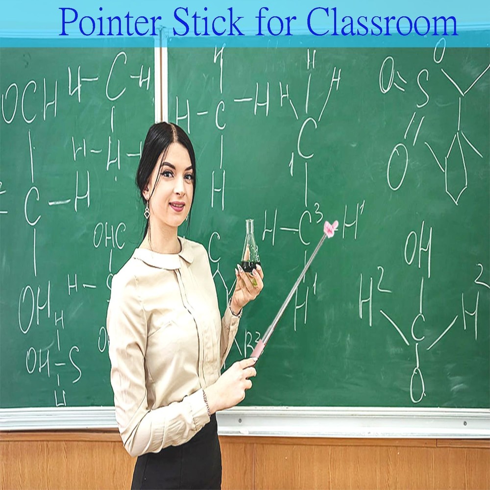 Extendable Teacher Pointer - Versatile, Adjustable, Ergonomic Teaching Aid & Pre