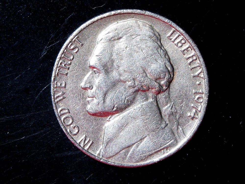 1974 JEFFERSON NICKEL #10