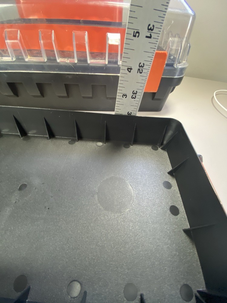 RARE FIND: Black & Decker Drill Accessory Storage Organizer Box Bits, Hole Saw