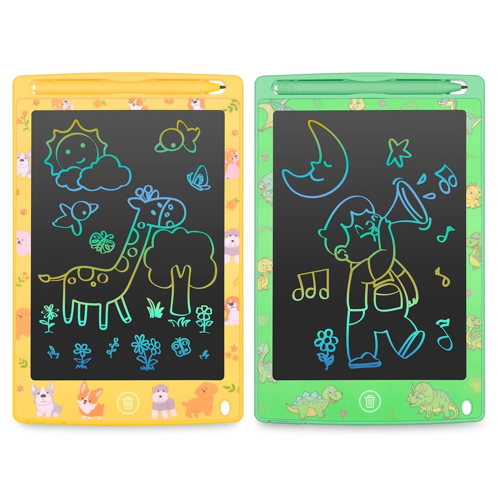 LCD Writing Tablet 8.5 Inch 2 Pack Colorful Screen Electronic Rainbow 2