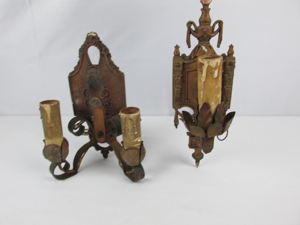 Antique Cast Iron LINCOLN Wall Sconce Sconces Old Home Decor