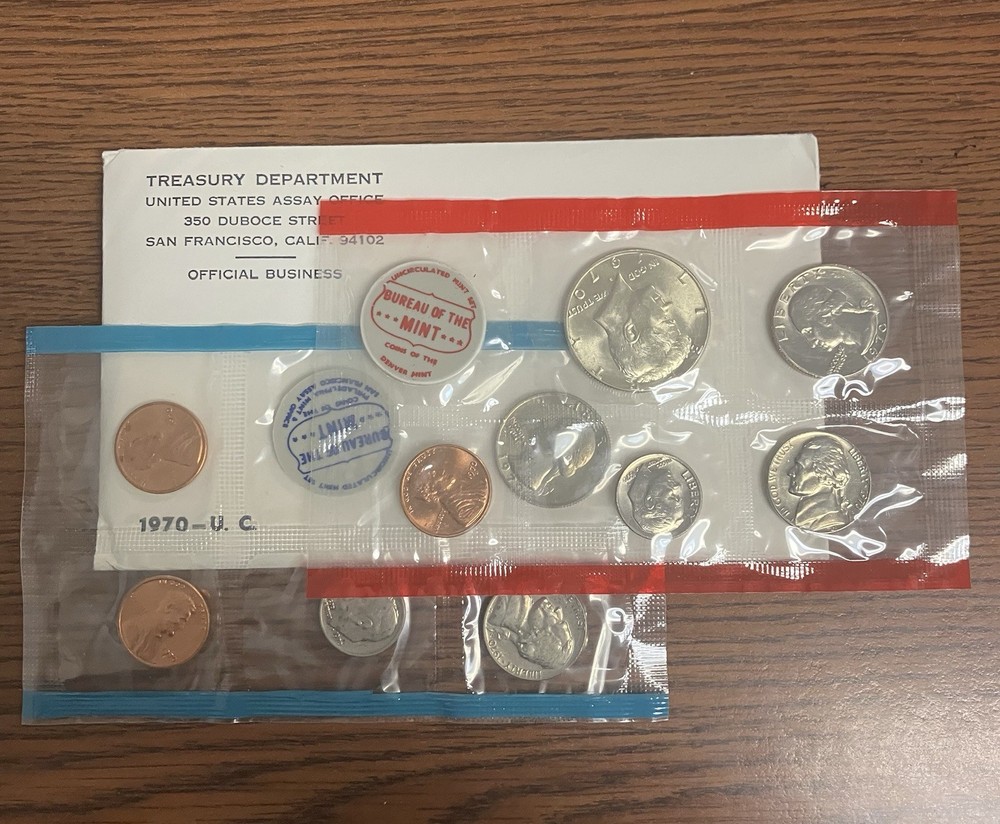 1970 MINT SET. ISSUED BY US MINT. Envelope, Opened 1x Available