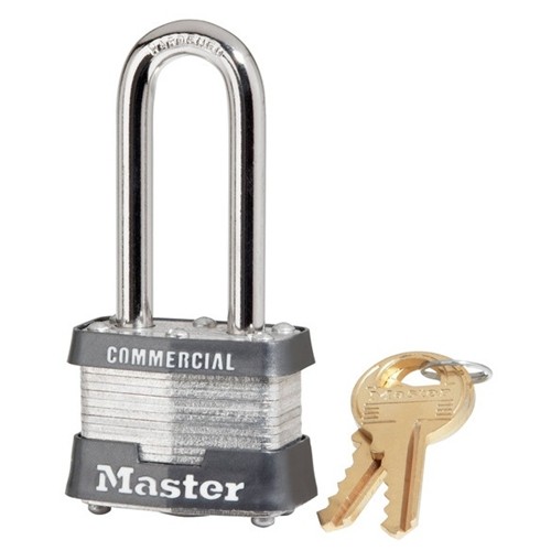 MasterLock 3KALH3210 #3 Laminated Keyed Alike Long Shackle Padlock