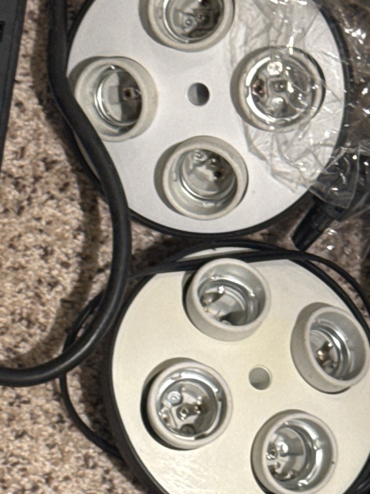 Continuous Lighting Studio Unit Silver 4 Bulb Sockets Edison Screw