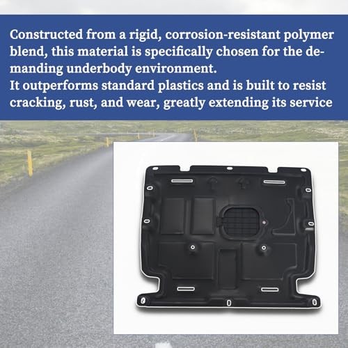 Front Engine Case Guards Splash Shield Compatible with Audi Q5 2018 2019 2020