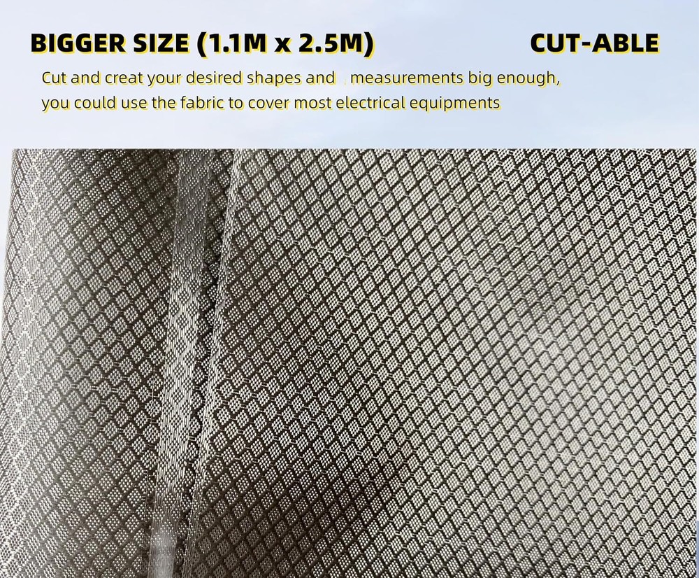 EMF Protection EMI RFID RF Blocking Magnetic Electrically Conductive Cu Fabric