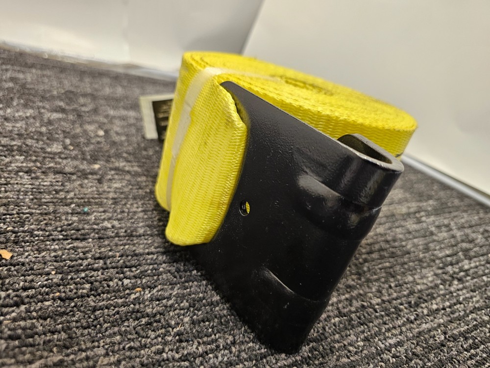 DC Cargo 430YWSFH 4-In x 30' Mall Winch Cargo Strap Flat Hook