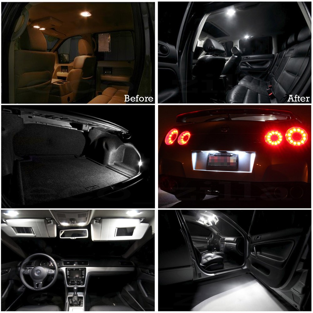 For 2008-2012 Ford Escape WHITE LED Interior Light Accessories Replacement Kit