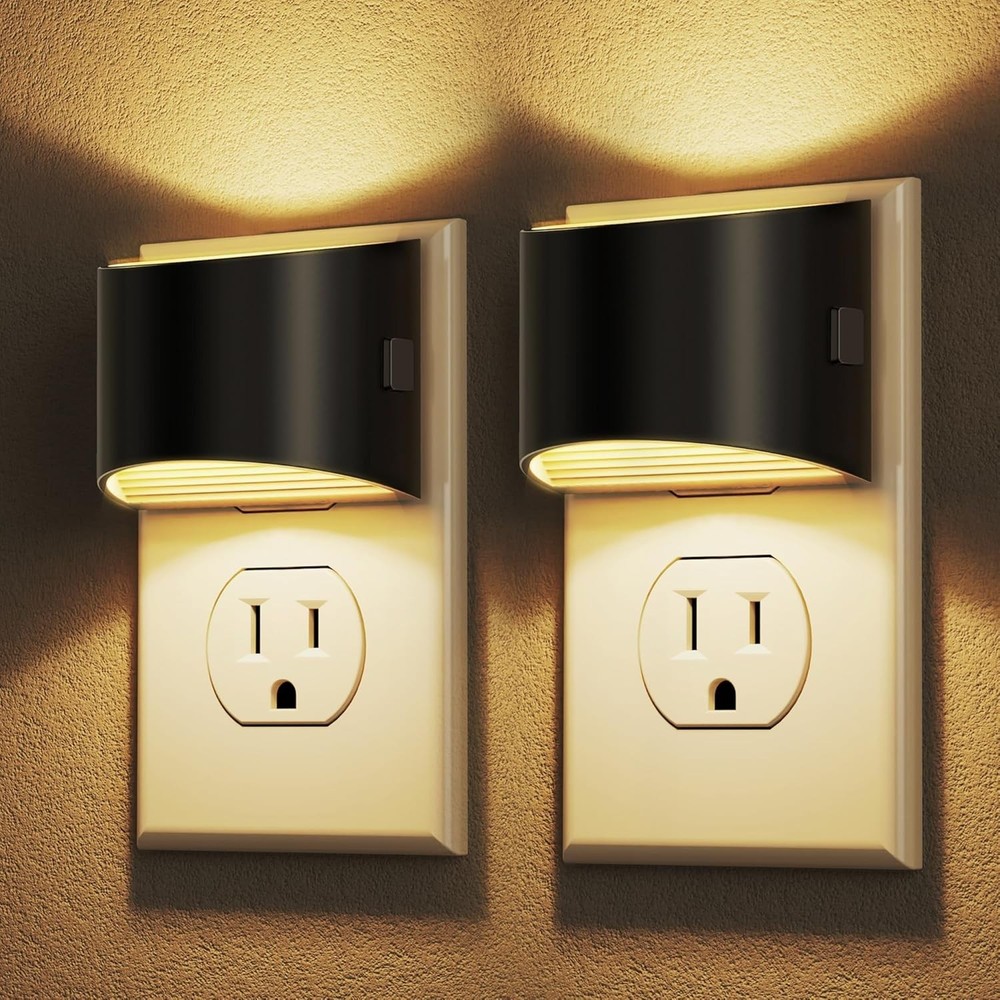 LED Night Light[2 Pack], Night Lights Plug into Wall, 3 Level Brightness Adju...
