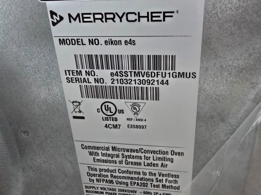 Merrychef Eikon E4S