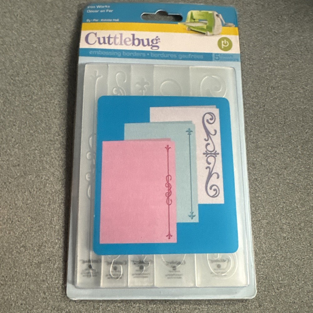 Iron Works Cuttlebug Embossing Folder Set 37-1923 NEW!