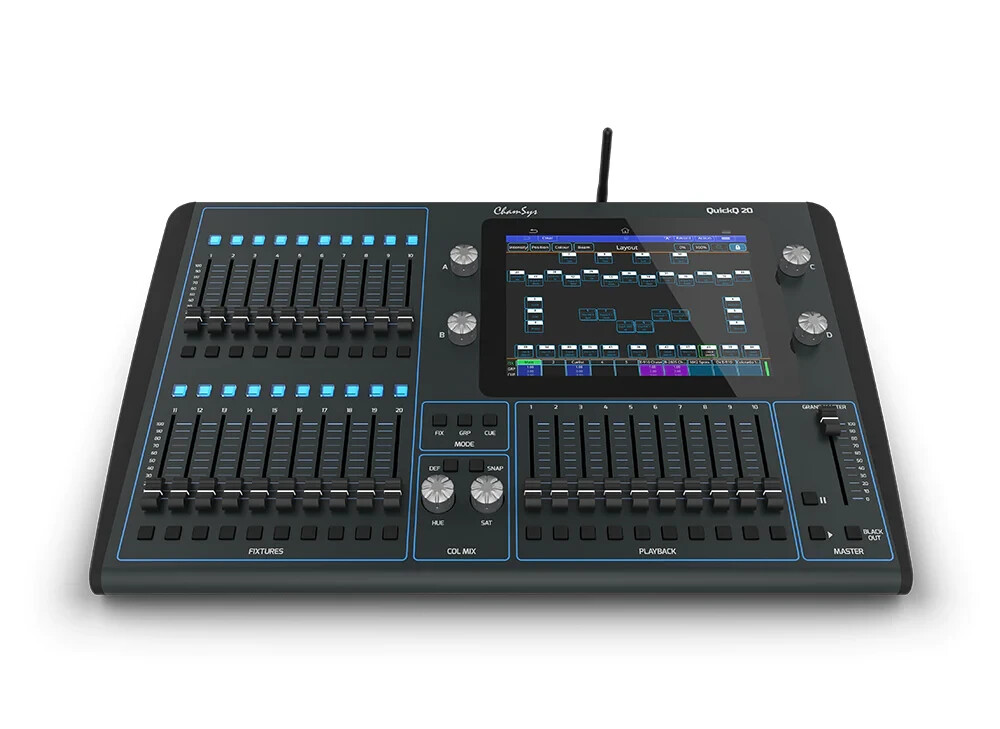 ChamSys CHAMQUICKQ20 20 Lightning Console Controller dimmer LED Color Mixing